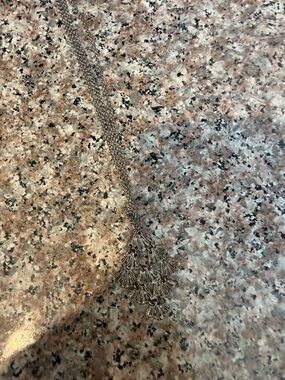 Delicate Silver-Tone Tassel Pendant Necklace